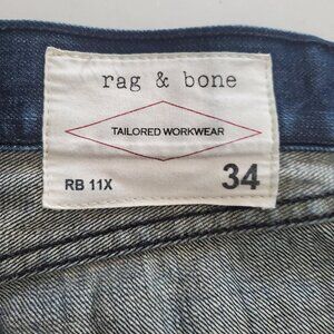Rag & Bone Tailored Workwear RB 11X jeans Sz 34 mens- shipping incl